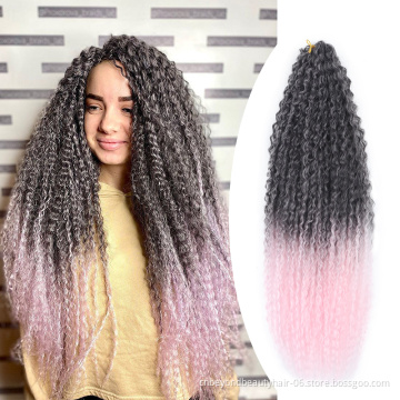 Aliexpress Hot selling Afro Curls Yaki Kinky Curly Crochet Braiding Hair Extensions Marly Hair for Russia